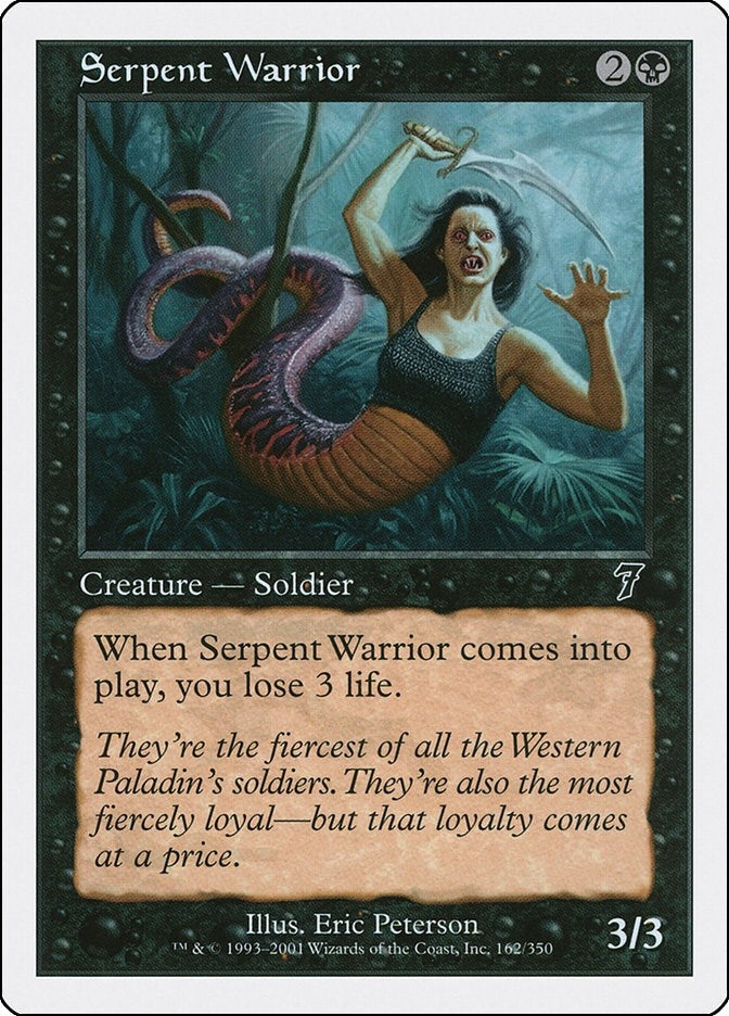 Image for Serpent Warrior (162) (7ED) - Magic: The Gathering