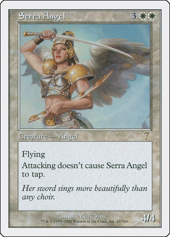 Image for Serra Angel (42) (7ED) - Magic: The Gathering