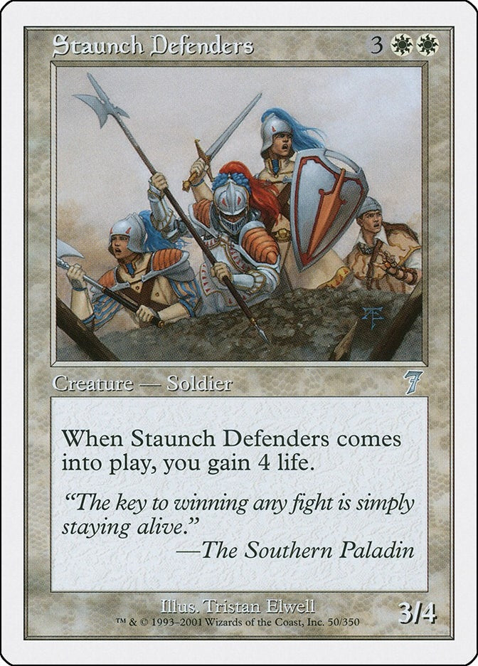 Image for Staunch Defenders (50) (7ED) - Magic: The Gathering