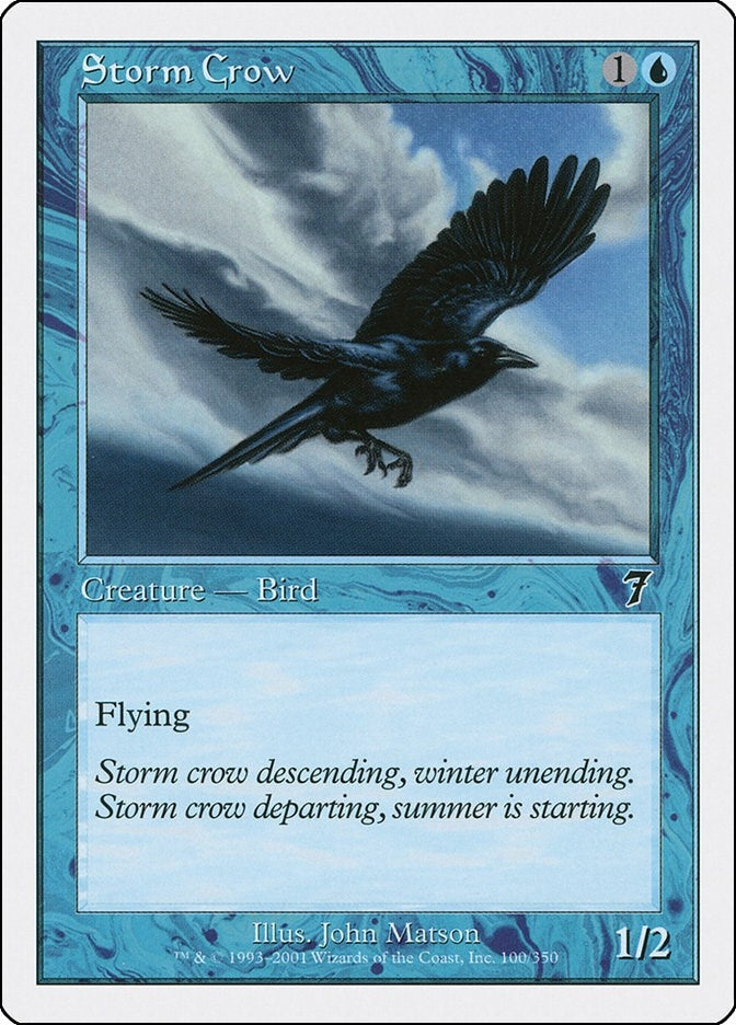 Image for Storm Crow (100) (7ED) - Magic: The Gathering