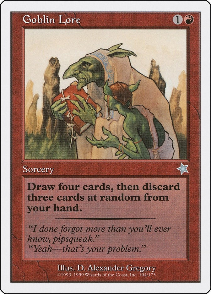 Image for Goblin Lore (104) (S99) - Magic: The Gathering