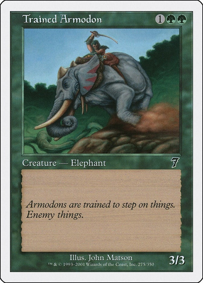 Image for Trained Armodon (275) (7ED) - Magic: The Gathering