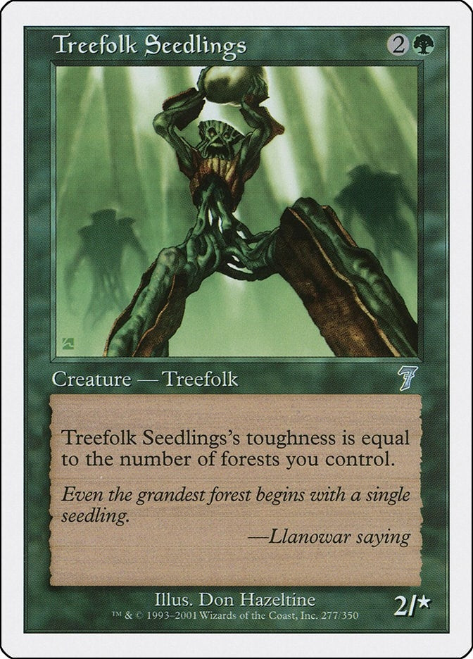 Image for Treefolk Seedlings (277) (7ED) - Magic: The Gathering