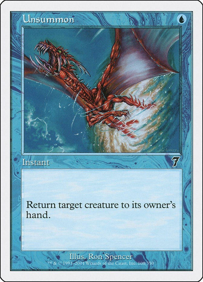 Image for Unsummon (108) (7ED) - Magic: The Gathering