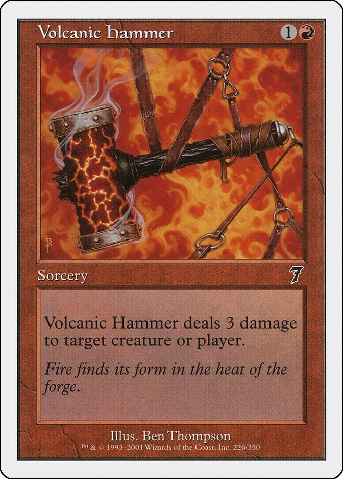 Image for Volcanic Hammer (226) (7ED) - Magic: The Gathering