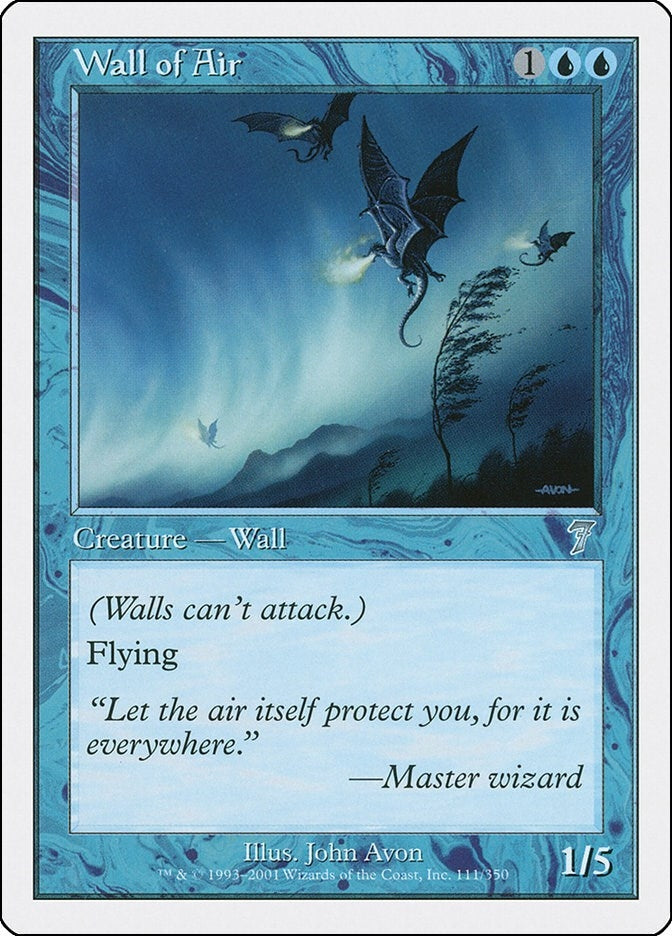 Image for Wall of Air (111) (7ED) - Magic: The Gathering