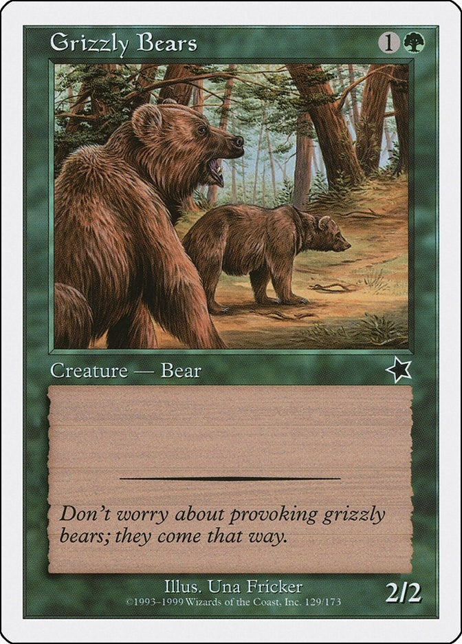 Image for Grizzly Bears (129) (S99) - Magic: The Gathering