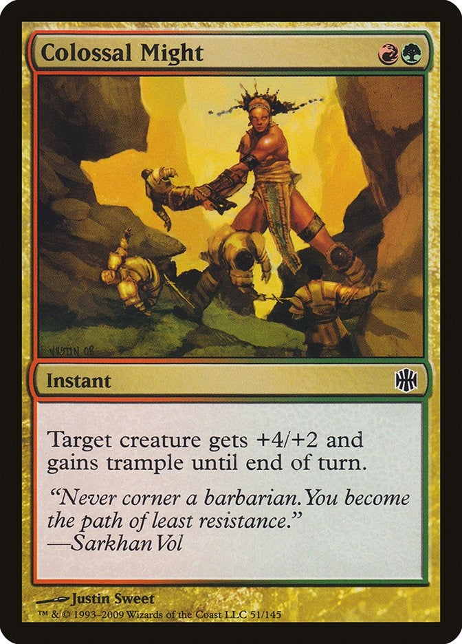 Image for Colossal Might (51) (ARB) - Magic: The Gathering