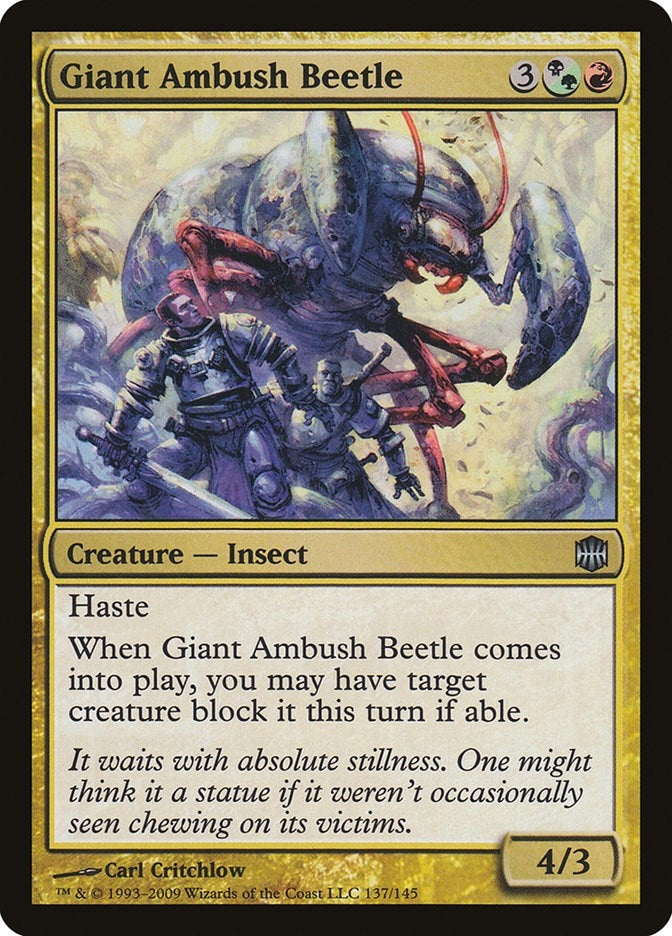 Image for Giant Ambush Beetle (137) (ARB) - Magic: The Gathering