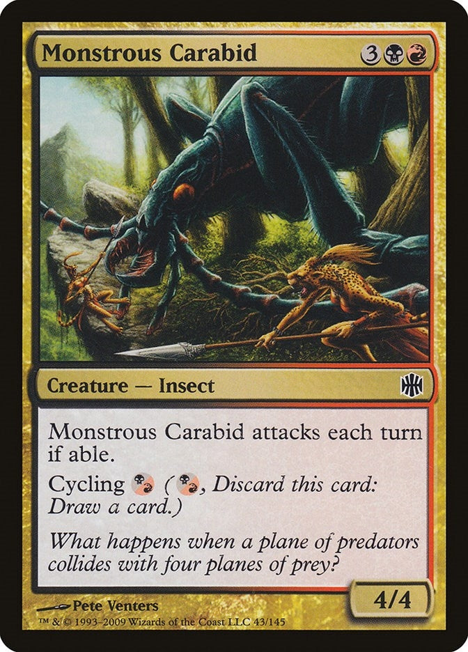 Image for Monstrous Carabid (43) (ARB) - Magic: The Gathering