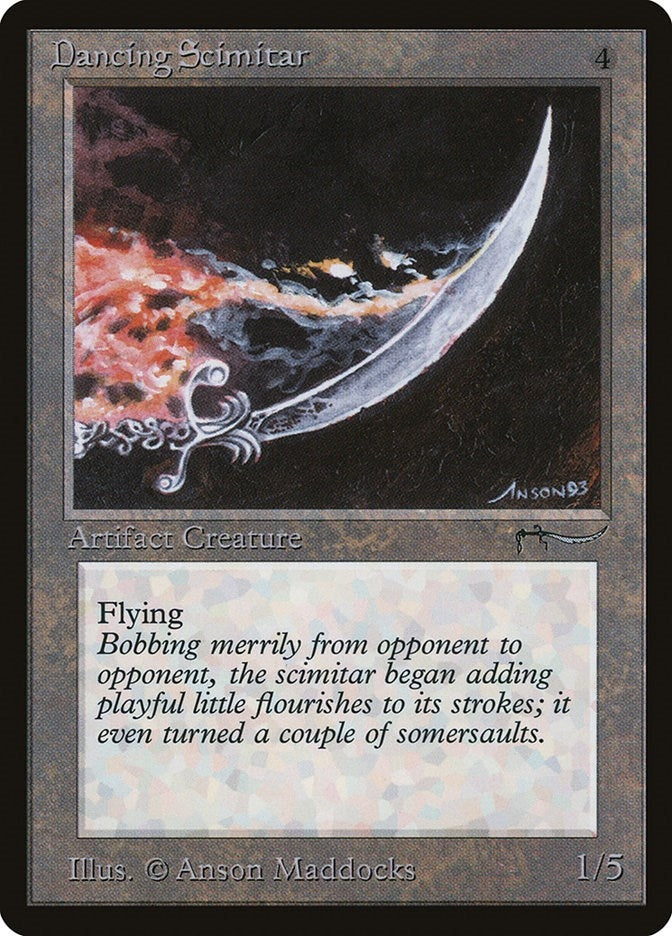 Image for Dancing Scimitar (ARN) - Magic: The Gathering