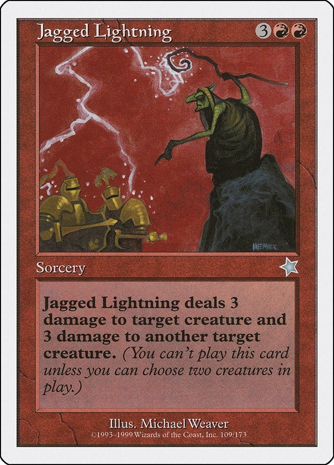 Image for Jagged Lightning (109) (S99) - Magic: The Gathering