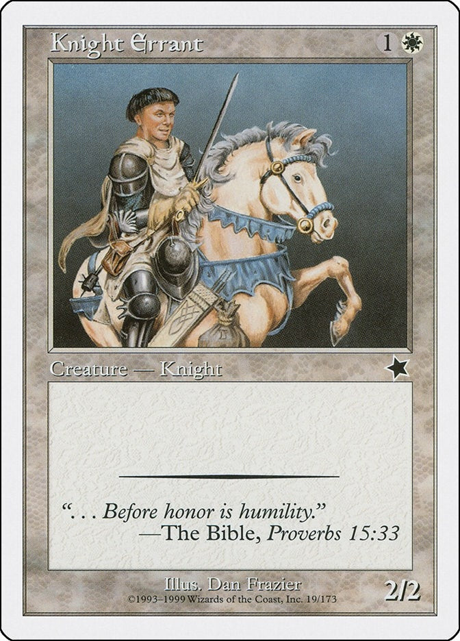 Image for Knight Errant (19) (S99) - Magic: The Gathering