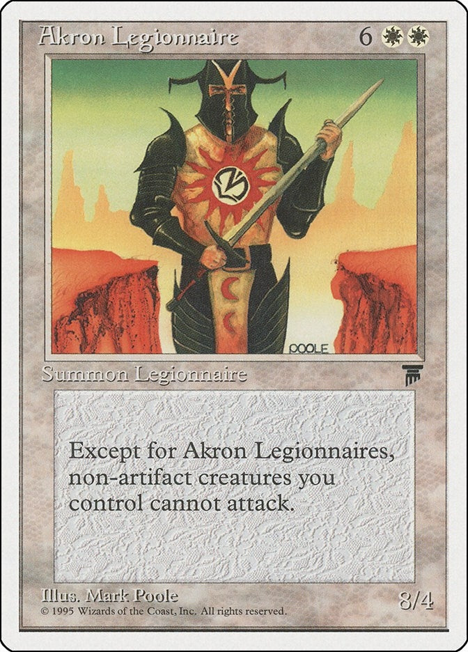 Image for Akron Legionnaire (CHR) - Magic: The Gathering