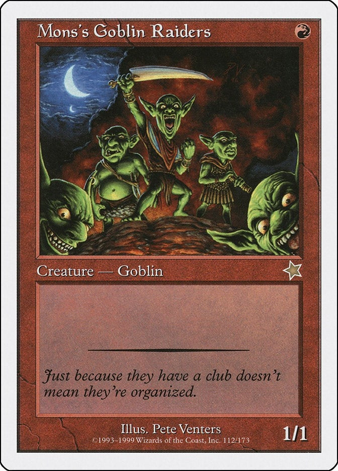 Image for Mons's Goblin Raiders (112) (S99) - Magic: The Gathering