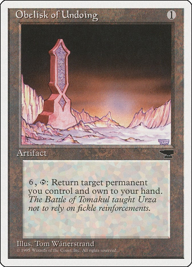 Image for Obelisk of Undoing (CHR) - Magic: The Gathering