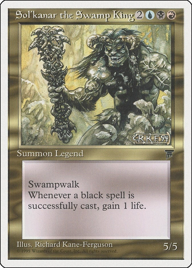 Image for Sol'kanar the Swamp King (CHR) - Magic: The Gathering
