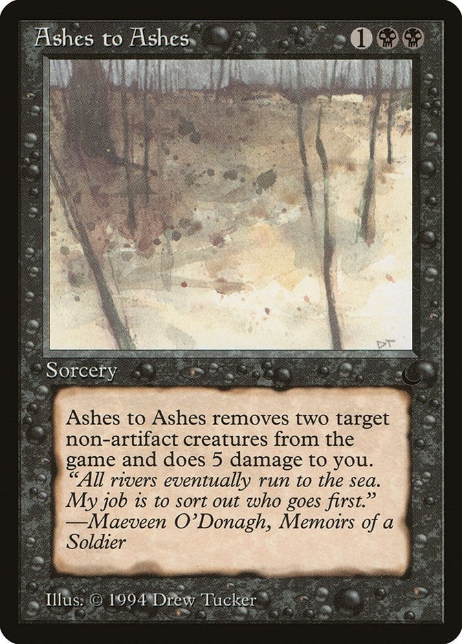 Image for Ashes to Ashes (DRK) - Magic: The Gathering