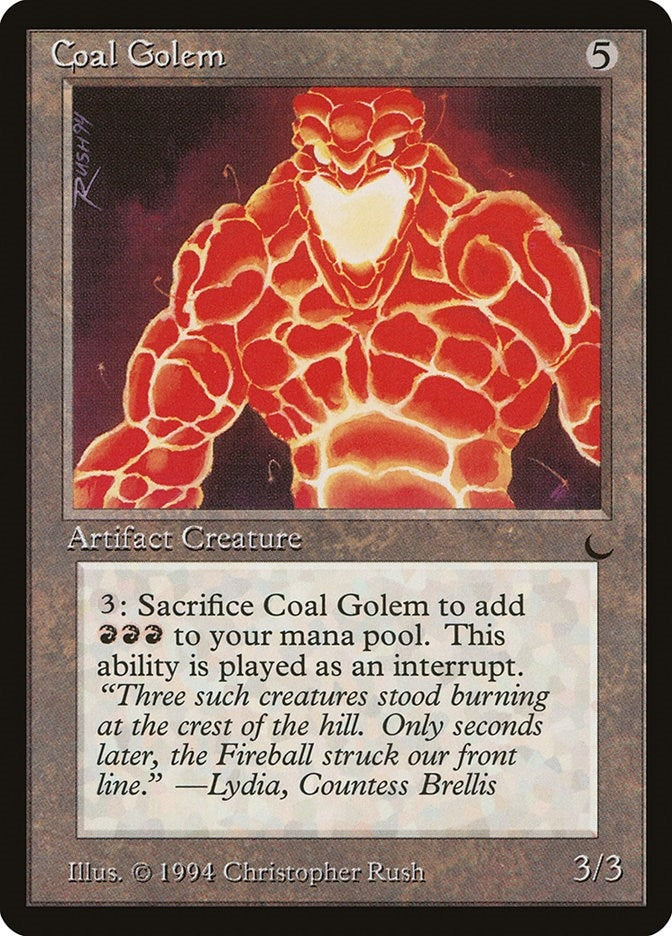 Image for Coal Golem (DRK) - Magic: The Gathering