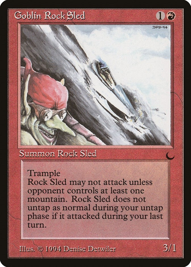 Image for Goblin Rock Sled (DRK) - Magic: The Gathering