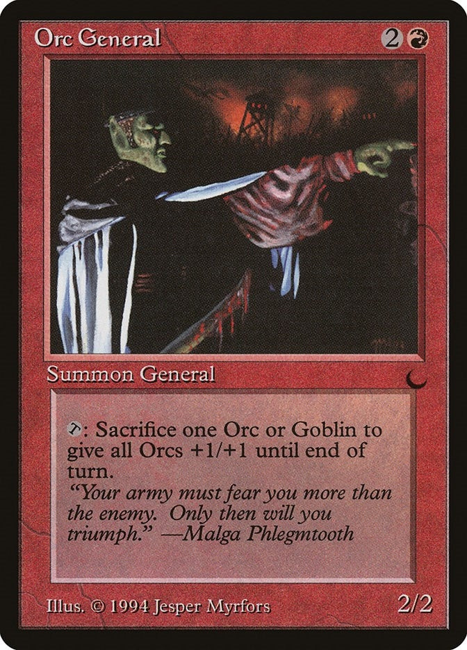 Image for Orc General (DRK) - Magic: The Gathering