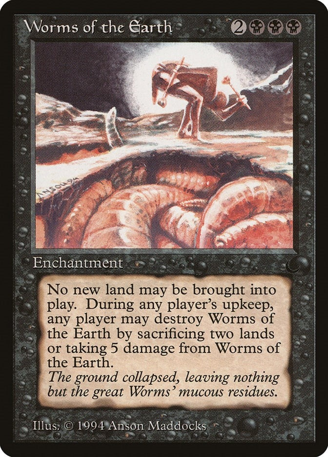 Image for Worms of the Earth (DRK) - Magic: The Gathering