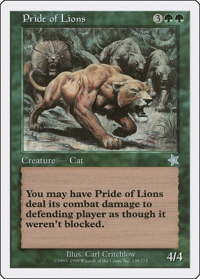 Image for Pride of Lions (139) (S99) - Magic: The Gathering