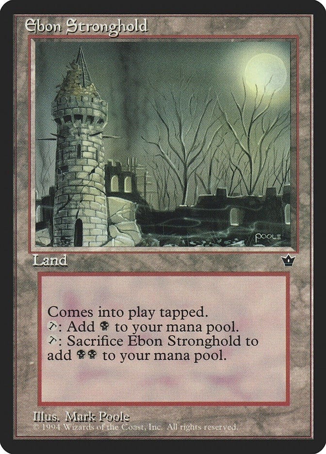 Image for Ebon Stronghold (FEM) - Magic: The Gathering