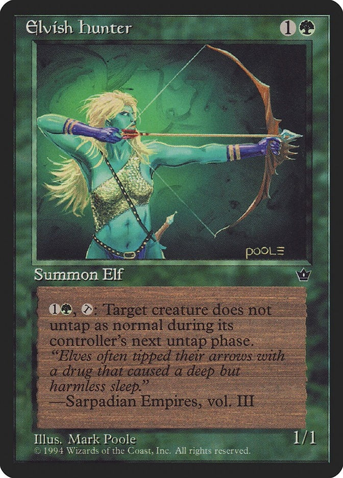 Image for Elvish Hunter (Poole) (FEM) - Magic: The Gathering