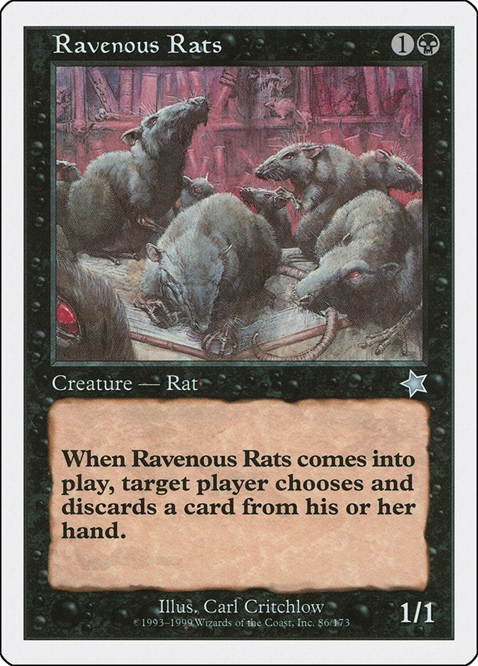 Image for Ravenous Rats (86) (S99) - Magic: The Gathering