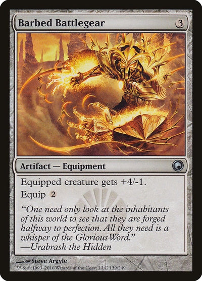 Barbed Battlegear (139) (SOM)