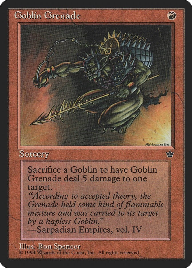 Image for Goblin Grenade (Spencer) (FEM) - Magic: The Gathering