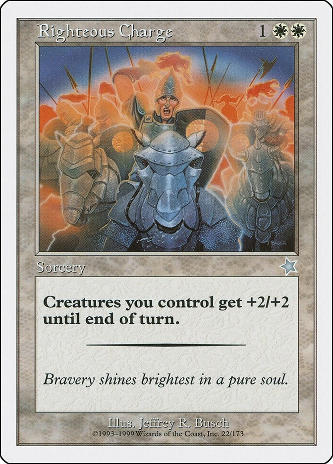 Image for Righteous Charge (22) (S99) - Magic: The Gathering