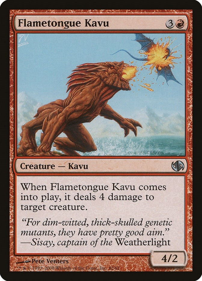 Image for Flametongue Kavu (42) (DD2) - Magic: The Gathering