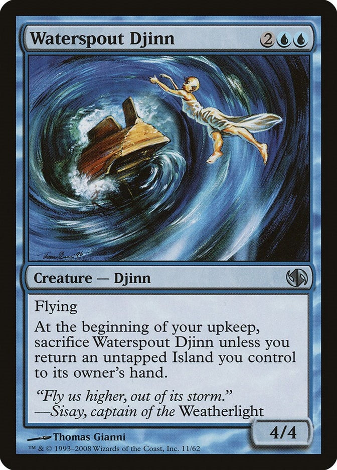 Image for Waterspout Djinn (11) (DD2) - Magic: The Gathering