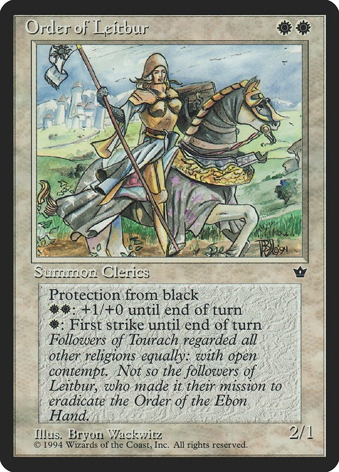 Image for Order of Leitbur (Wackwitz) (Facing Right) (FEM) - Magic: The Gathering