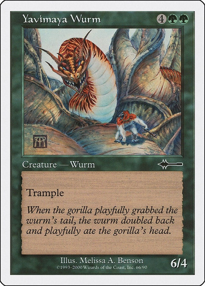 Image for Yavimaya Wurm (66) (BTD) - Magic: The Gathering