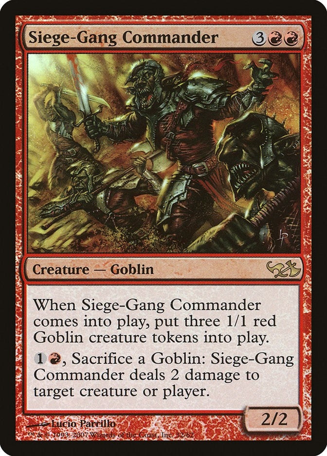 Image for Siege-Gang Commander (32) (EVG) - Magic: The Gathering