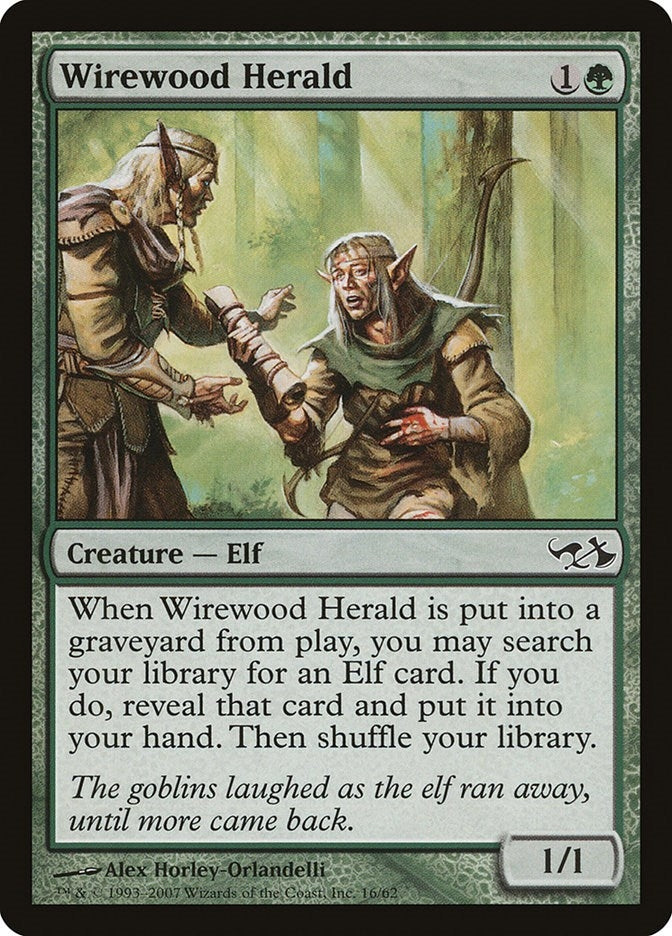 Image for Wirewood Herald (16) (EVG) - Magic: The Gathering