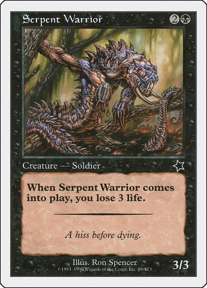 Image for Serpent Warrior (88) (S99) - Magic: The Gathering