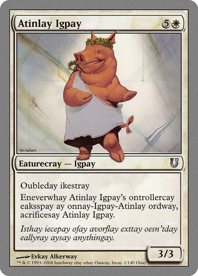 Image for Atinlay Igpay (1) (UNH) - Magic: The Gathering