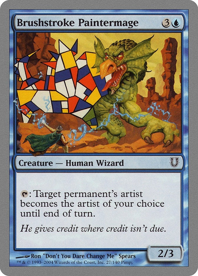 Image for Brushstroke Paintermage (27) (UNH) - Magic: The Gathering