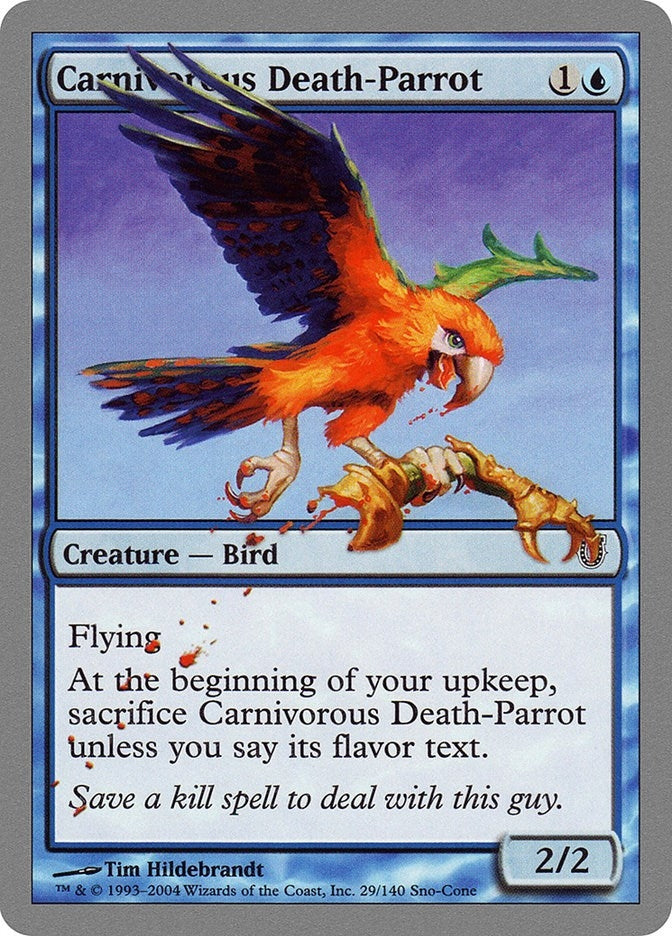 Image for Carnivorous Death-Parrot (29) (UNH) - Magic: The Gathering