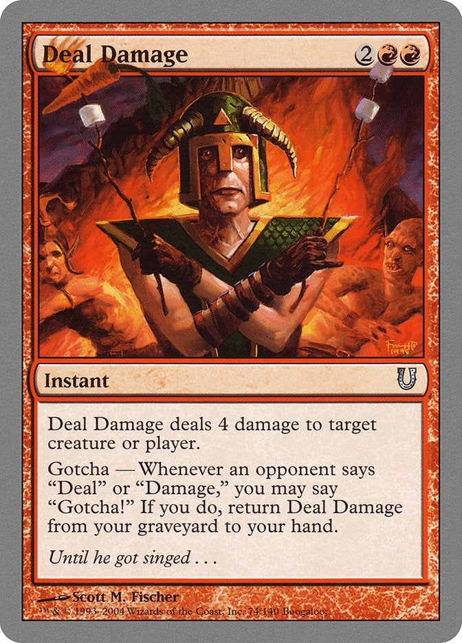 Image for Deal Damage (74) (UNH) - Magic: The Gathering
