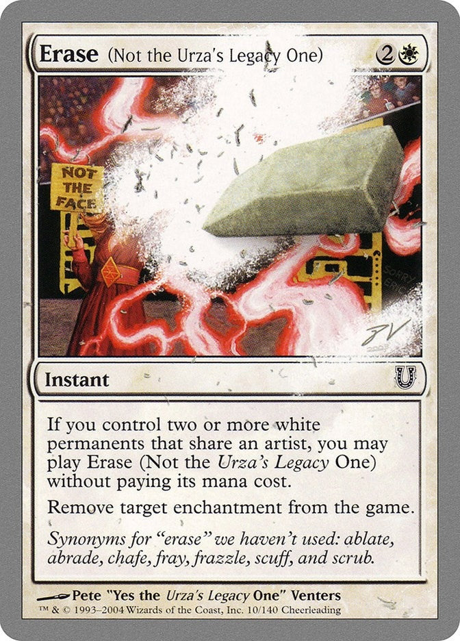 Image for Erase (Not the Urza's Legacy One) (10) (UNH) - Magic: The Gathering