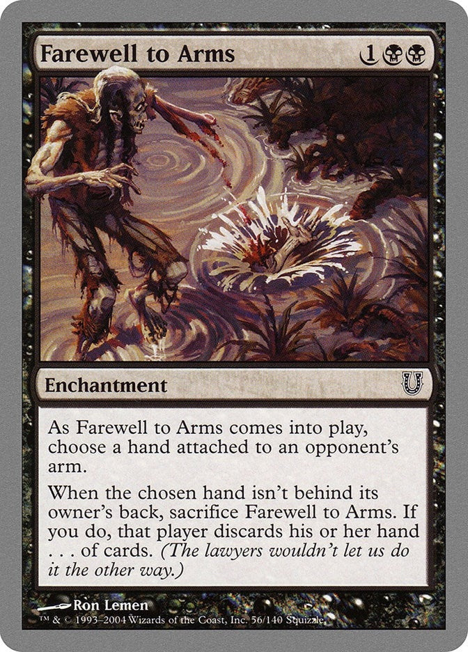 Image for Farewell to Arms (56) (UNH) - Magic: The Gathering