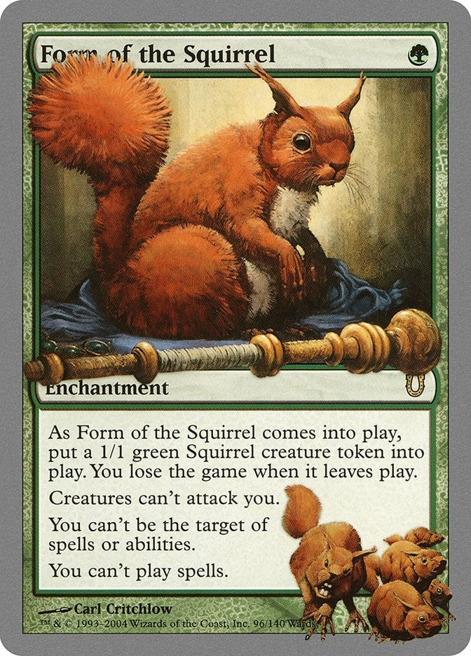 Image for Form of the Squirrel (96) (UNH) - Magic: The Gathering