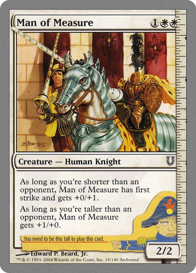 Image for Man of Measure (18) (UNH) - Magic: The Gathering