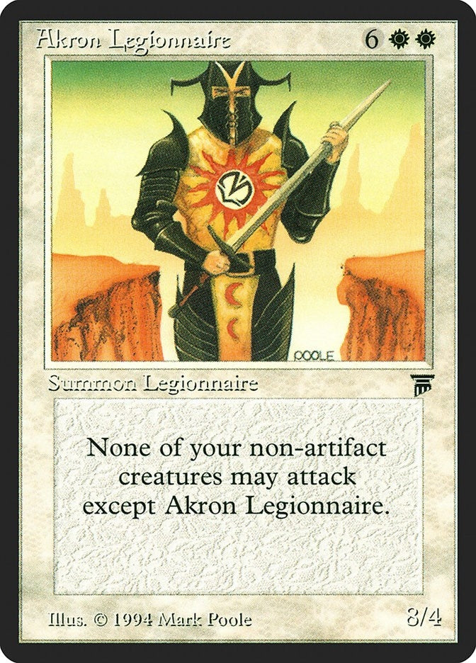 Image for Akron Legionnaire (LEG) - Magic: The Gathering