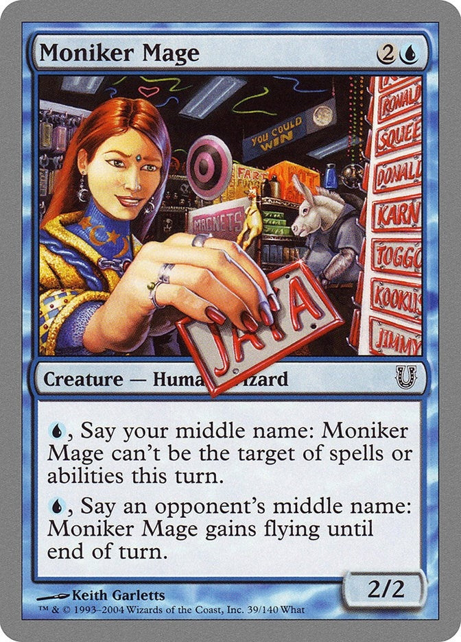 Image for Moniker Mage (39) (UNH) - Magic: The Gathering